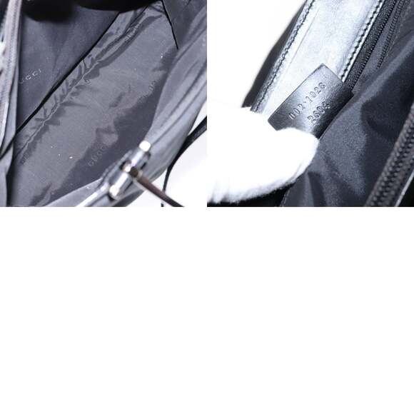 GUCCI Hand Bag Nylon Black Silver 002 1028 002 1028 - Picture 13 of 13
